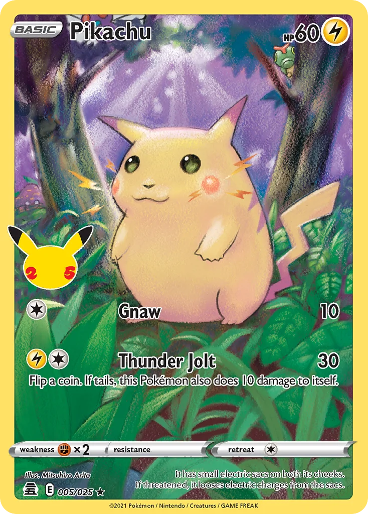 Pikachu Pokemon card