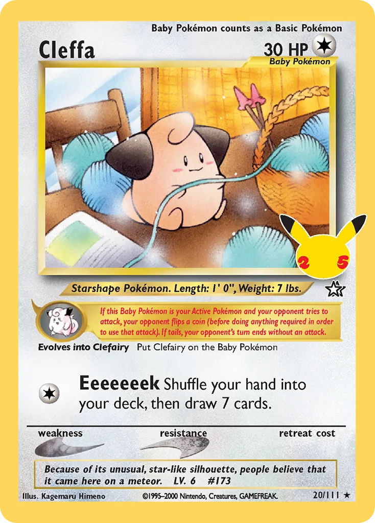 Cleffa Pokemon card