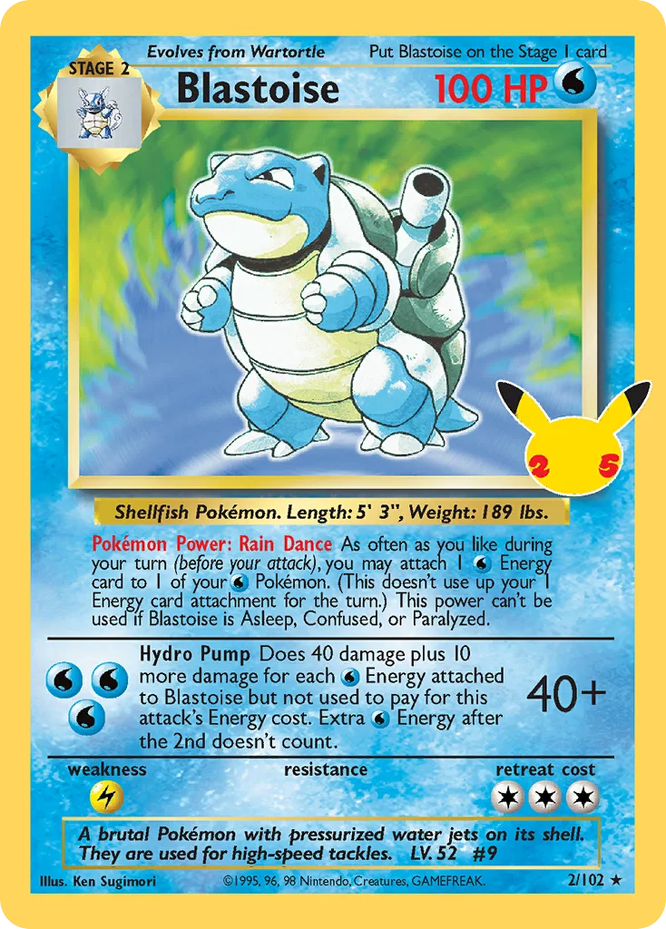 Blastoise Pokemon card