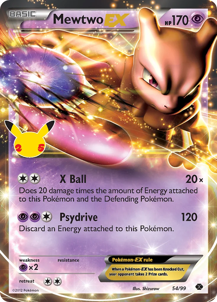 Mewtwo-EX Pokemon card