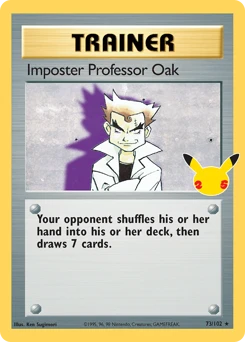 Imposter Professor Oak Pokemon card