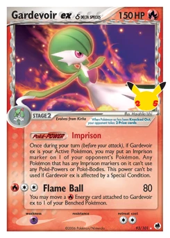Gardevoir ex δ Pokemon card