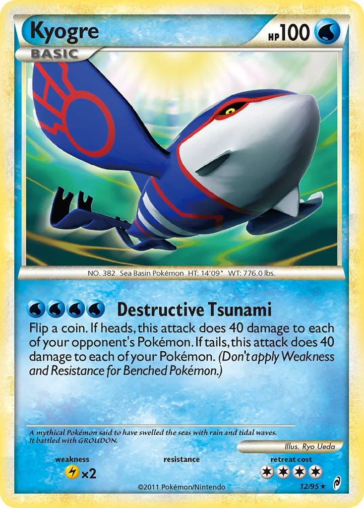 Kyogre Pokemon card