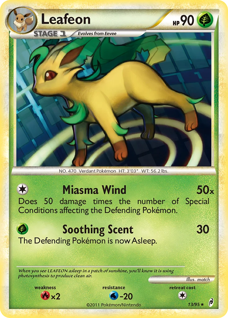 Leafeon Pokemon card