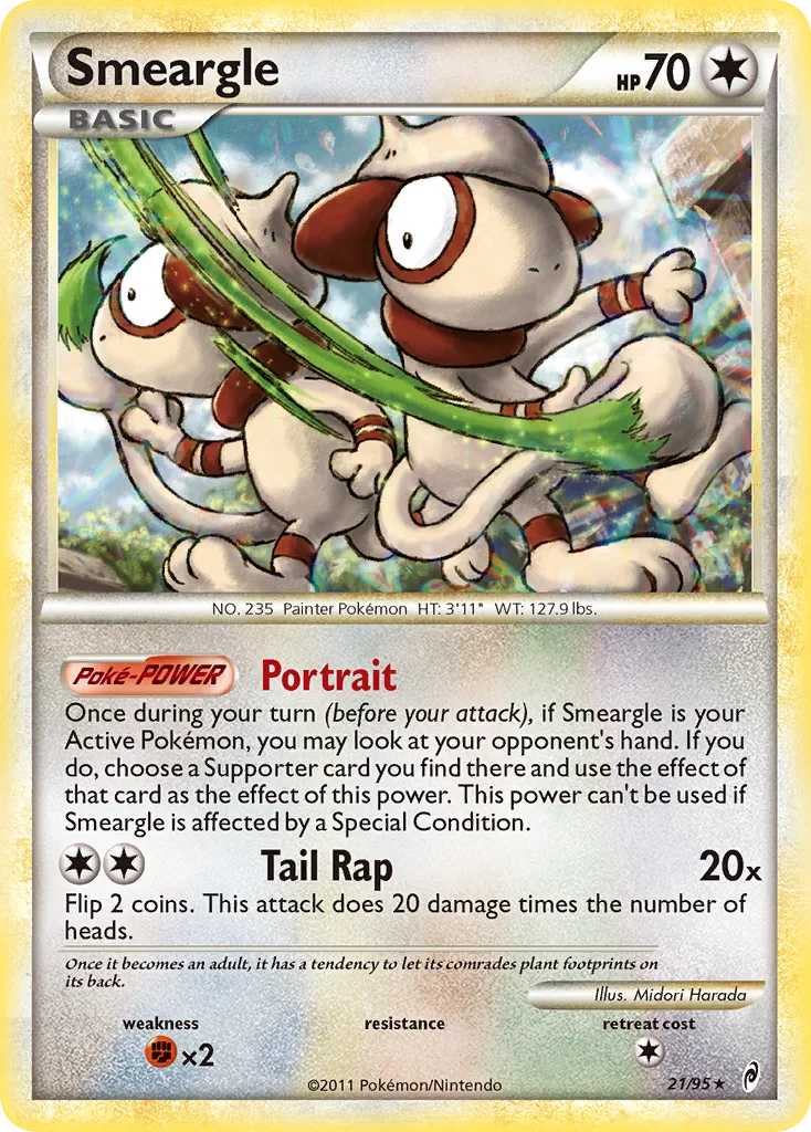 Smeargle Pokemon card