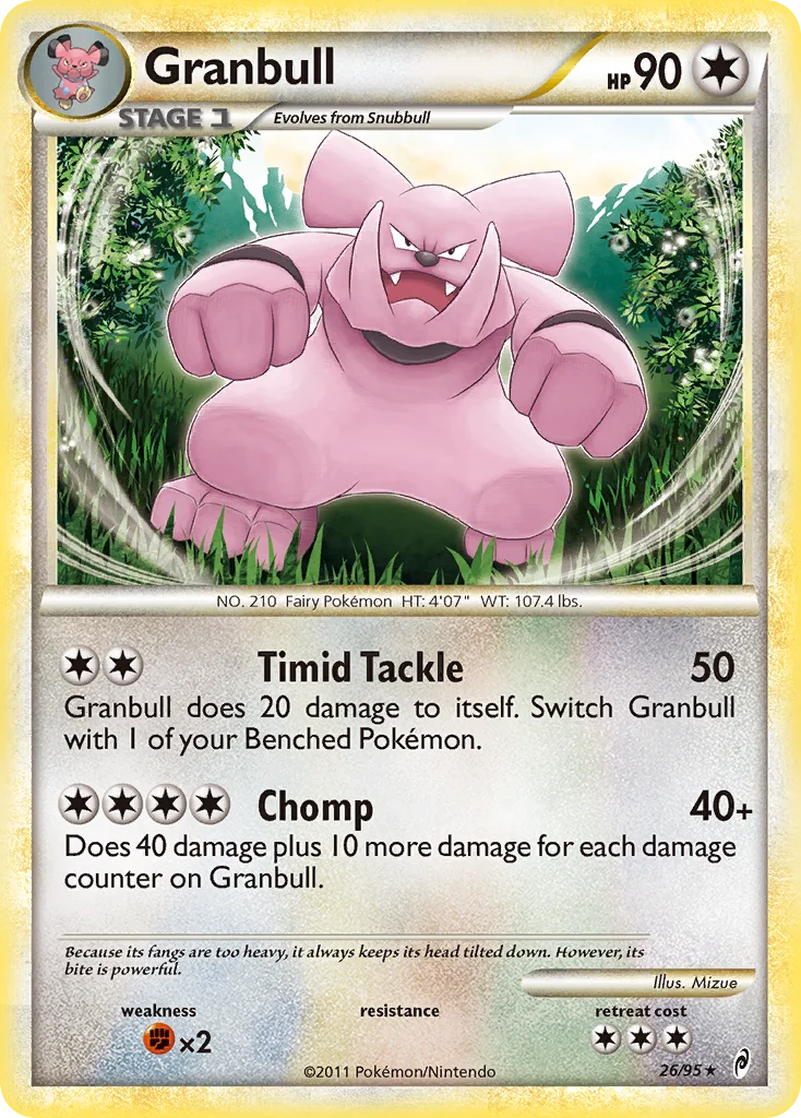 Granbull Pokemon card