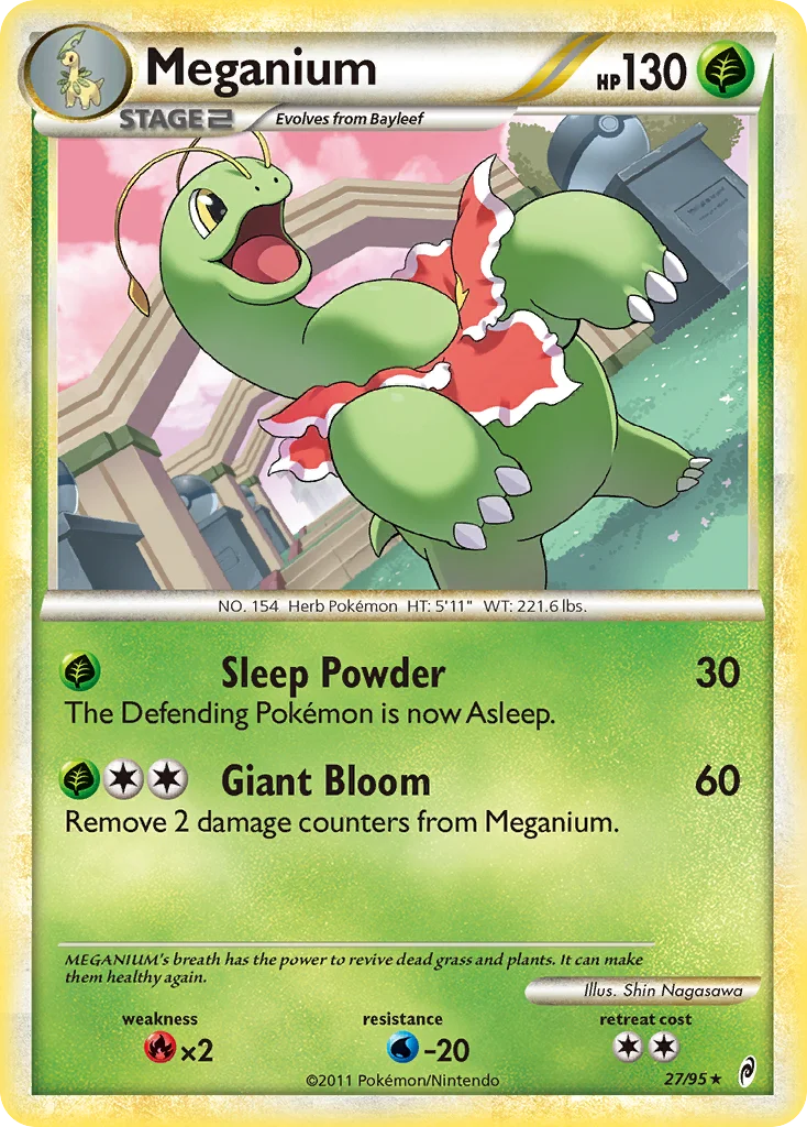 Meganium Pokemon card