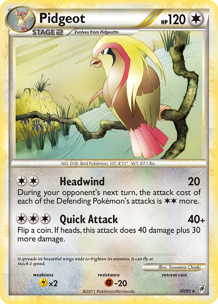 Pidgeot Pokemon card