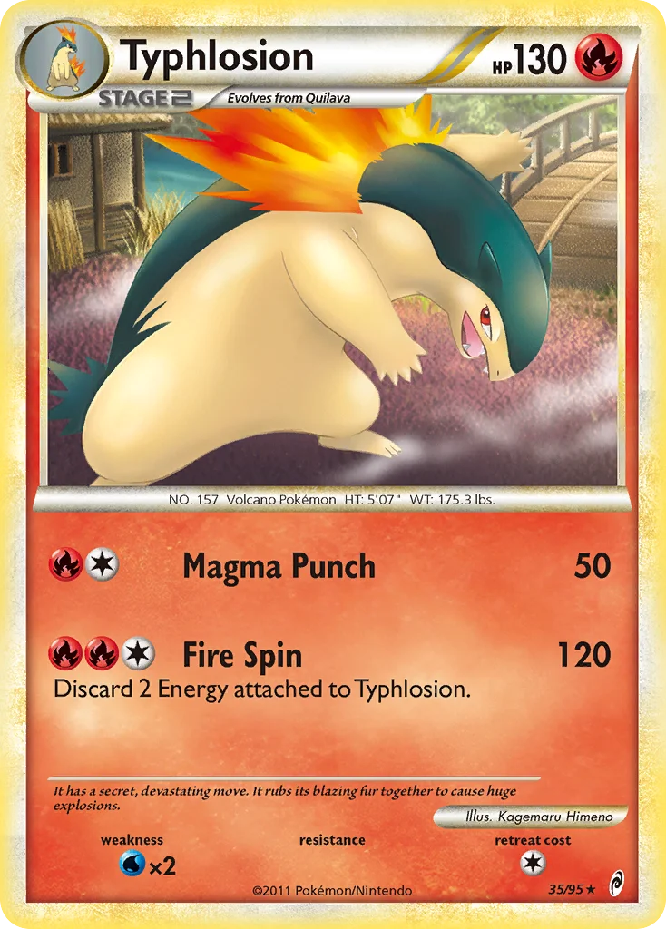 Typhlosion Pokemon card