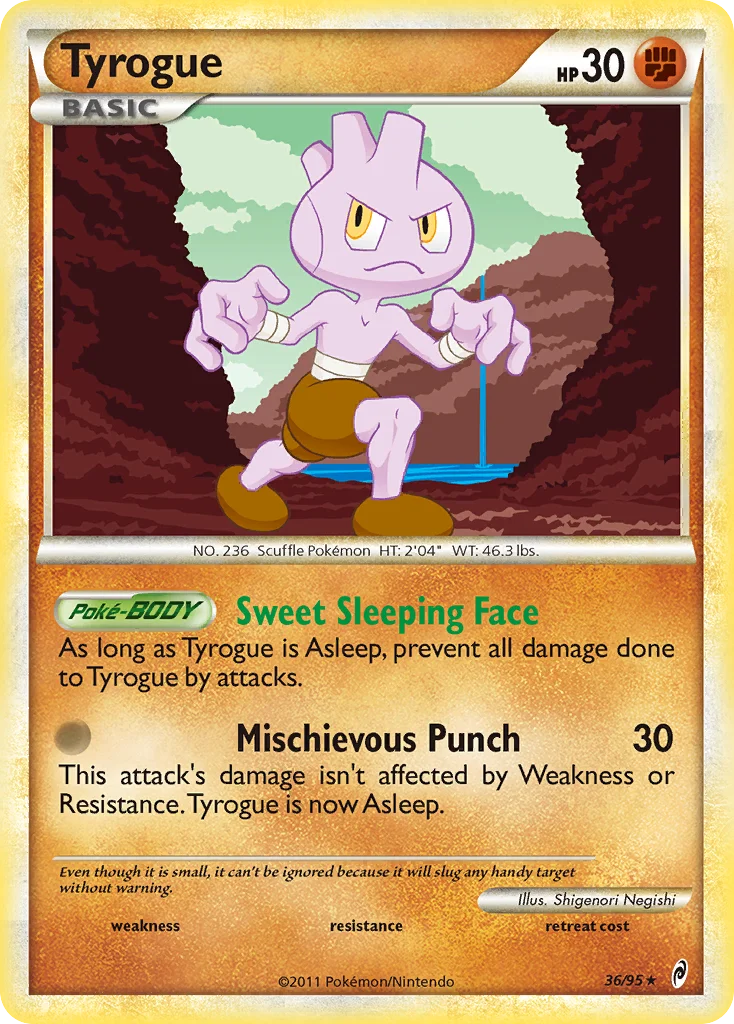Tyrogue Pokemon card