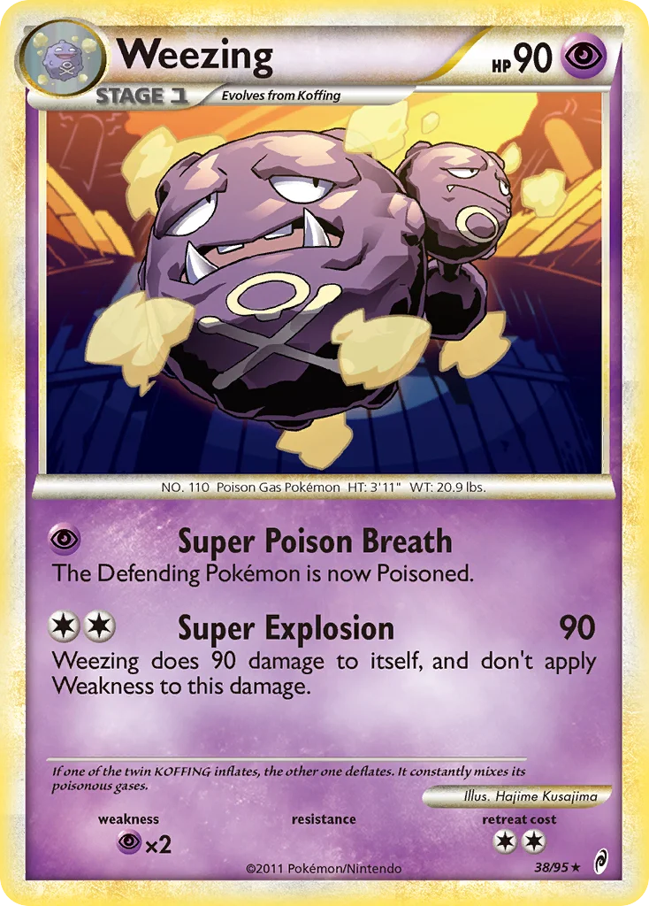 Weezing Pokemon card