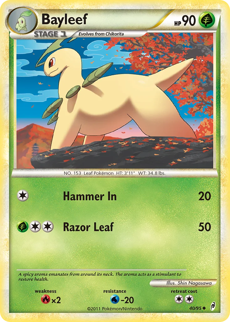 Bayleef Pokemon card