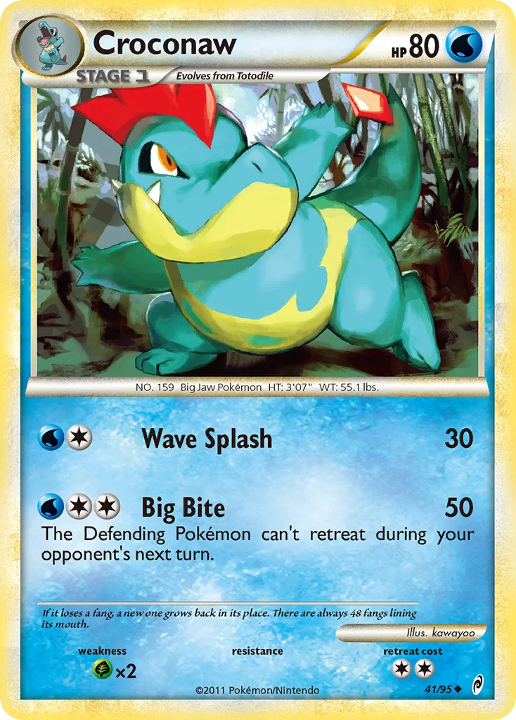 Croconaw Pokemon card