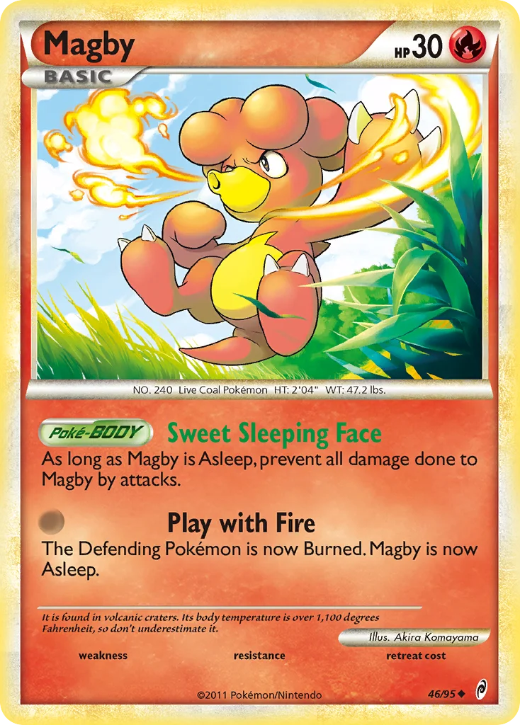Magby Pokemon card