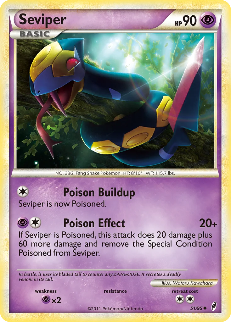 Seviper Pokemon card