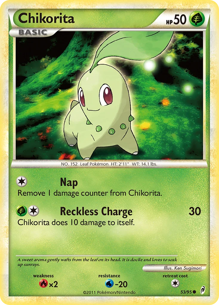Chikorita Pokemon card