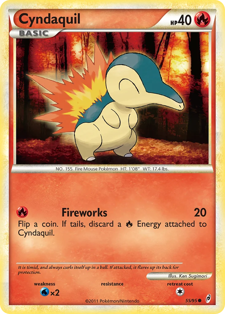 Cyndaquil Pokemon card