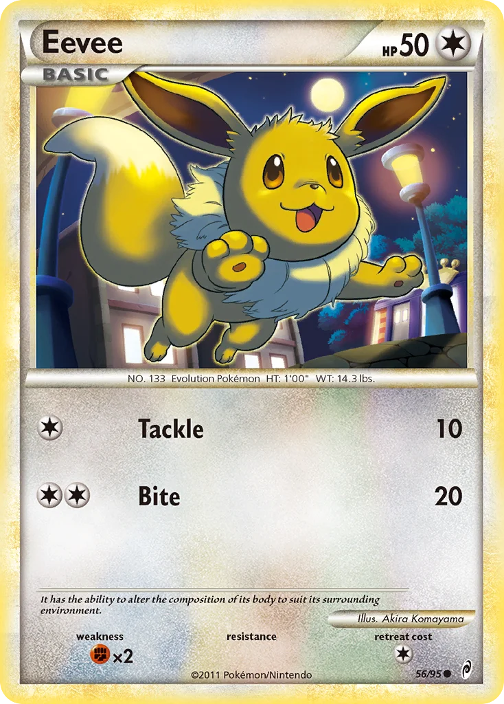 Eevee Pokemon card