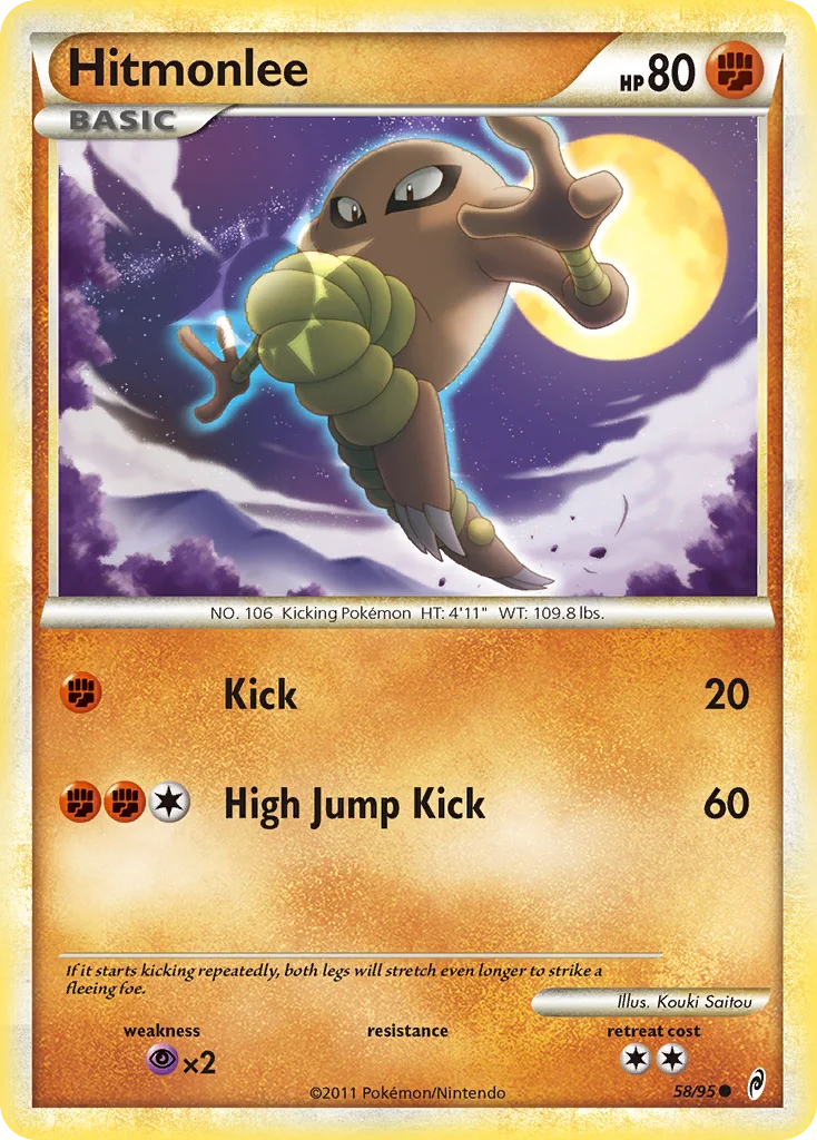 Hitmonlee Pokemon card