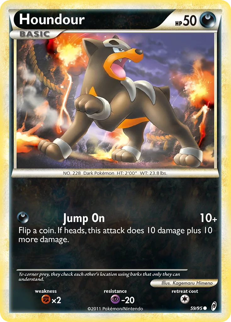 Houndour Pokemon card