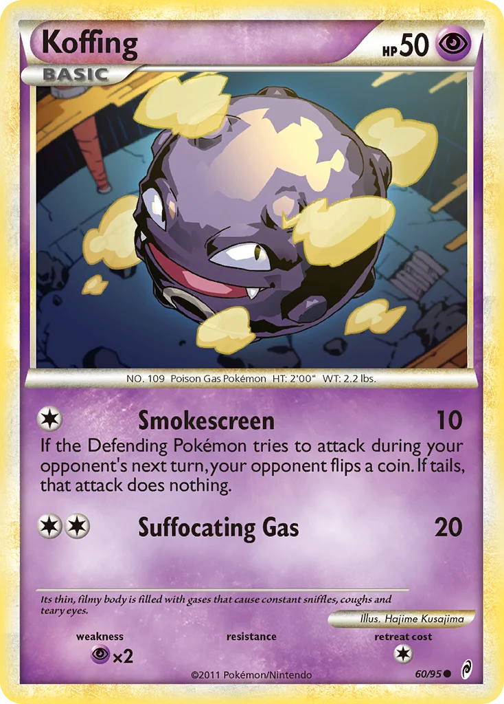 Koffing Pokemon card