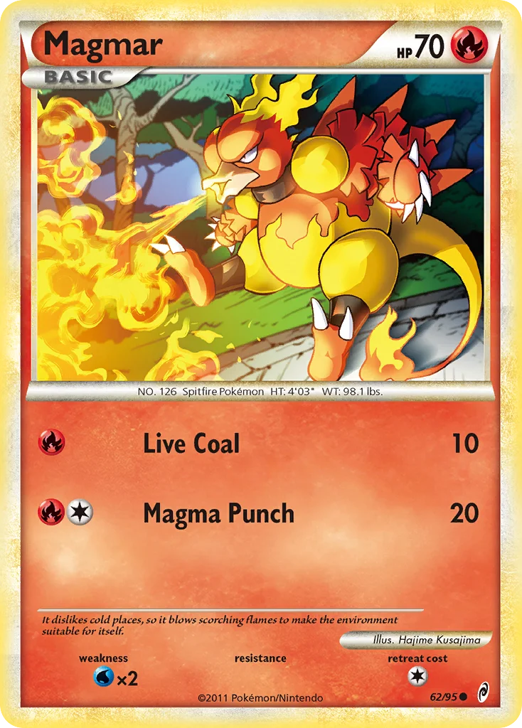 Magmar Pokemon card