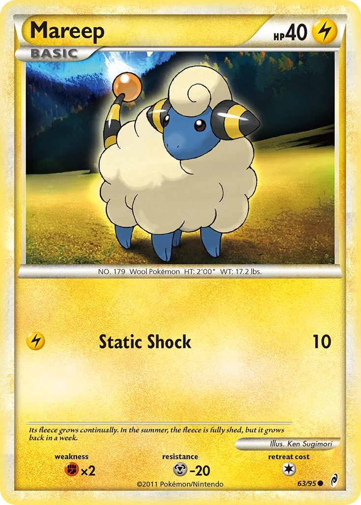 Mareep Pokemon card