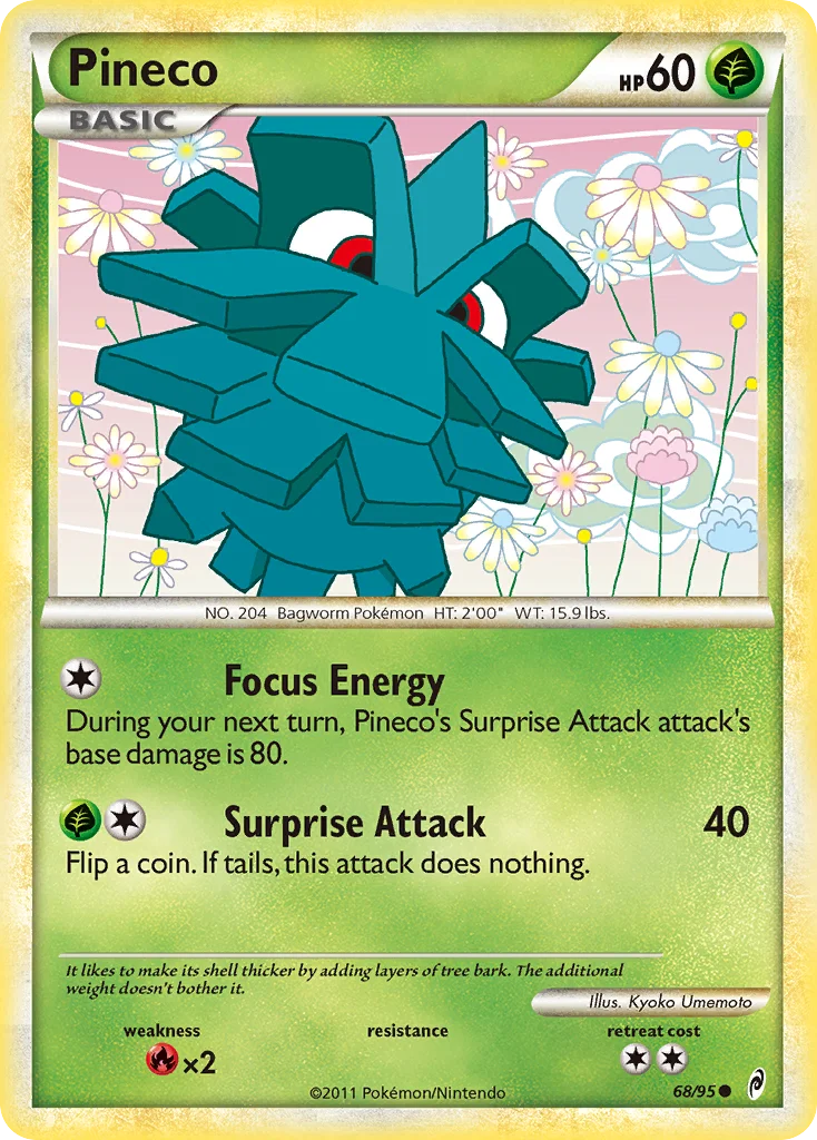 Pineco Pokemon card