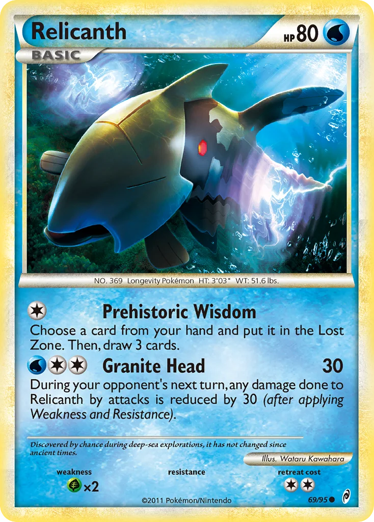 Relicanth Pokemon card
