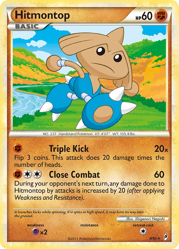 Hitmontop Pokemon card