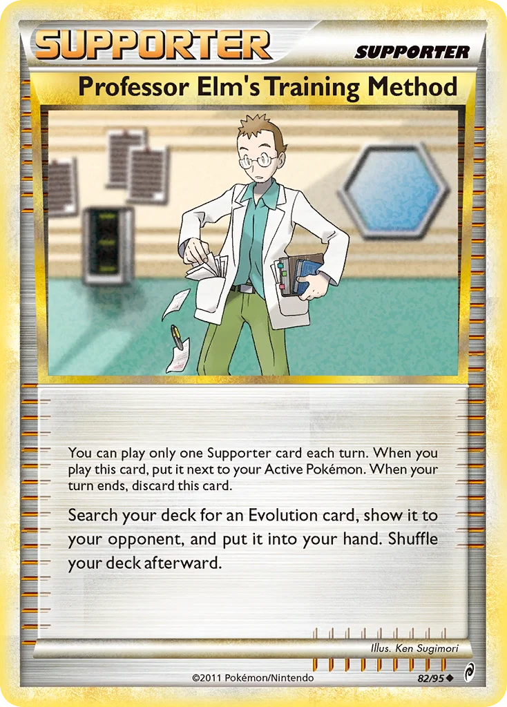 Professor Elm's Training Method Pokemon card