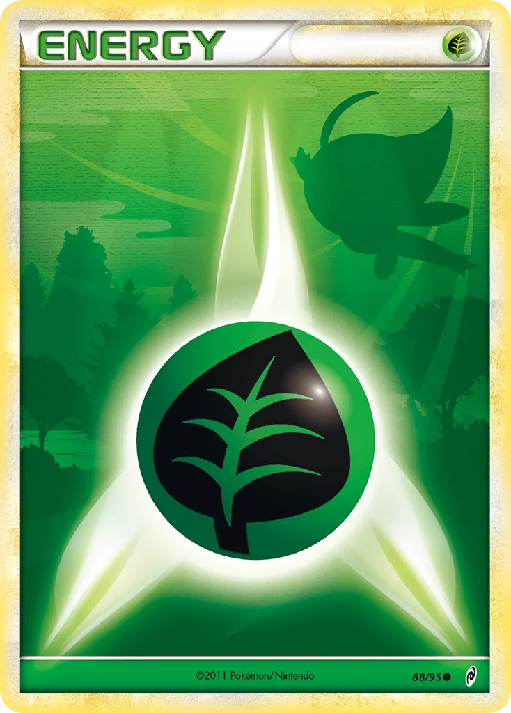 Grass Energy Pokemon card