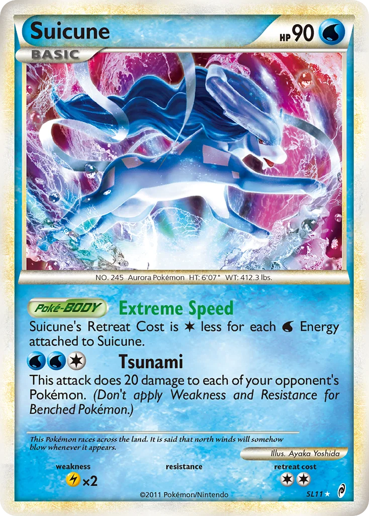 Suicune Pokemon card