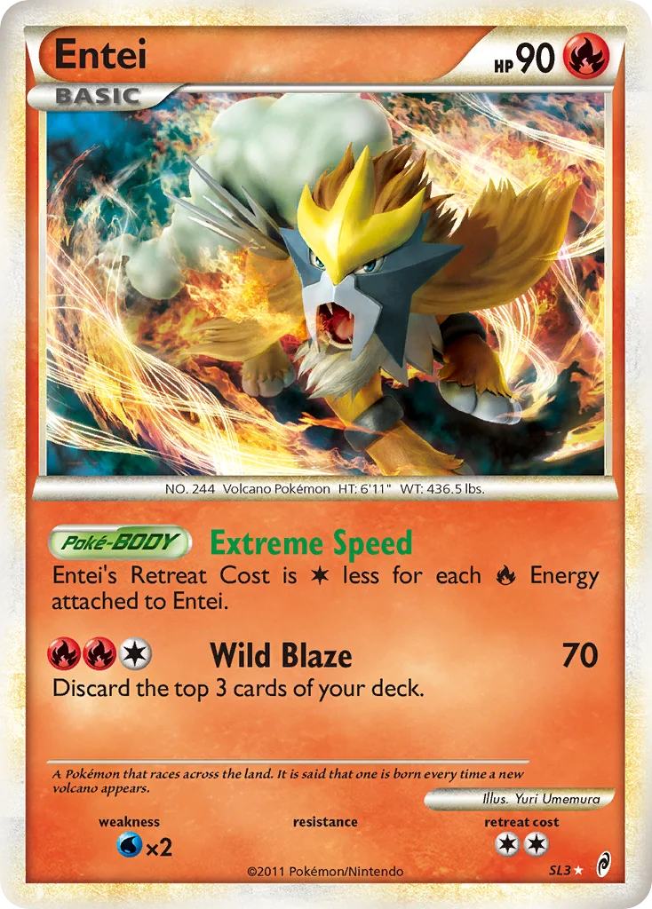 Entei Pokemon card