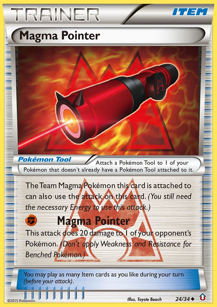 Magma Pointer Pokemon card