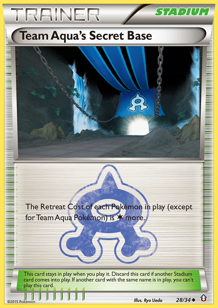 Team Aqua's Secret Base Pokemon card