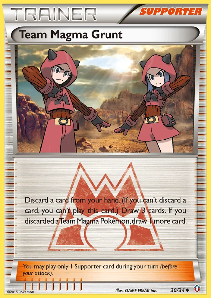 Team Magma Grunt Pokemon card