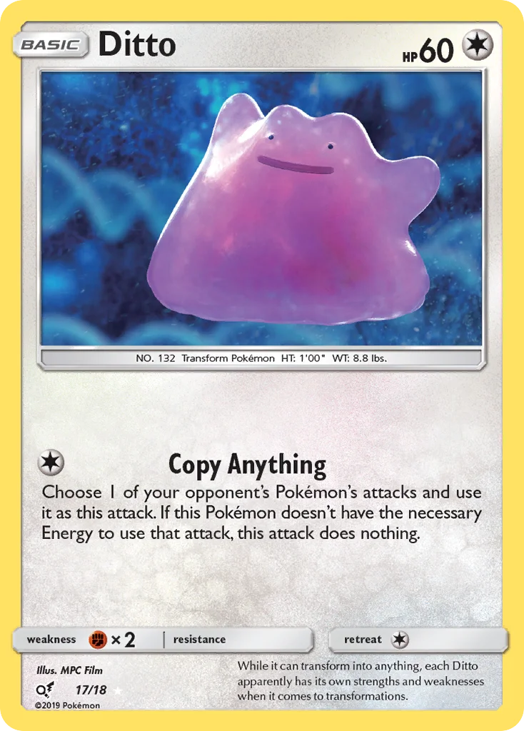 Ditto Pokemon card
