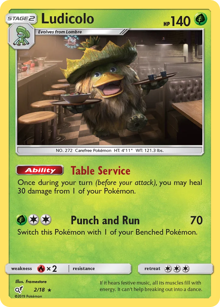 Ludicolo Pokemon card