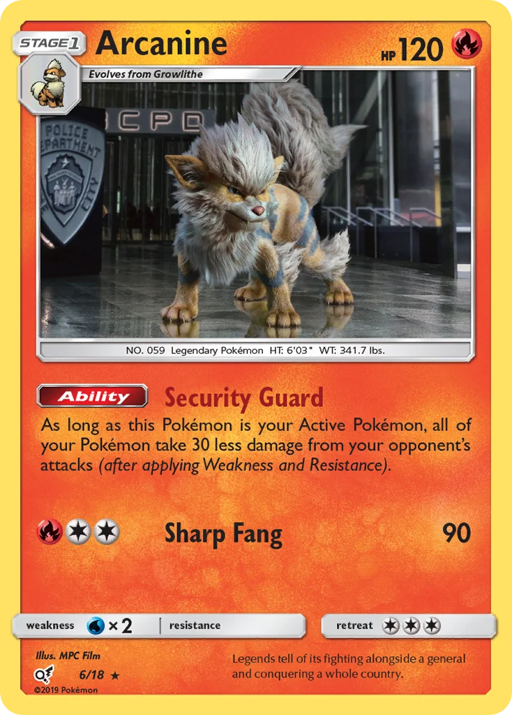 Arcanine Pokemon card