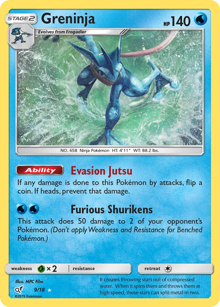 Greninja Pokemon card