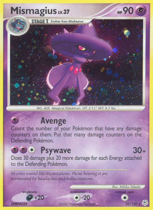 Mismagius Pokemon card