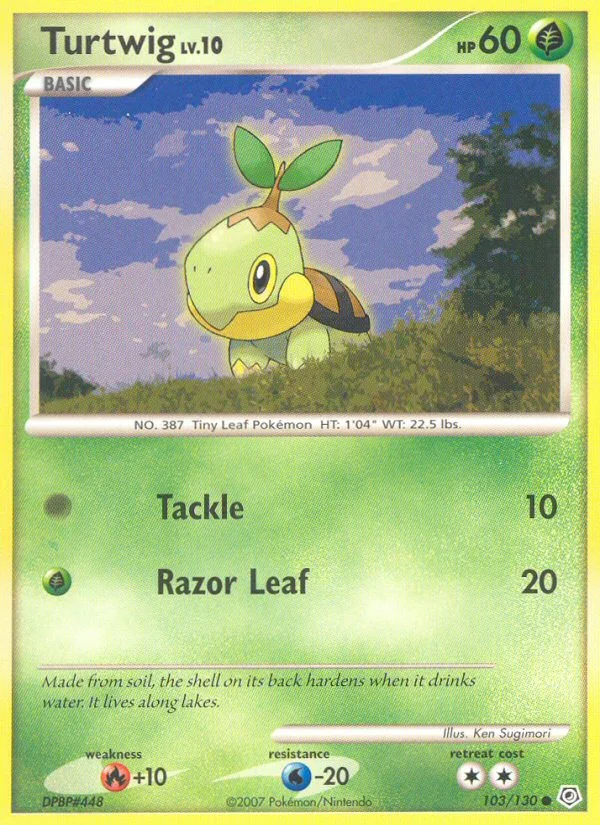 Turtwig Pokemon card
