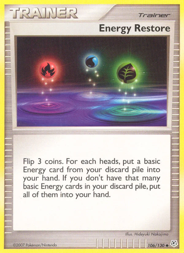 Energy Restore Pokemon card
