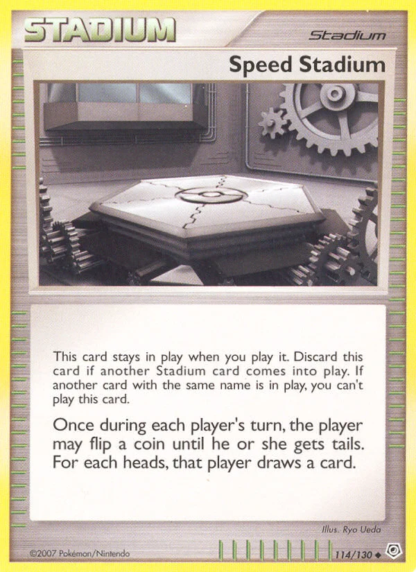 Speed Stadium Pokemon card