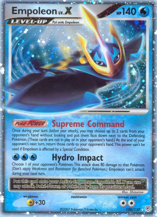 Empoleon LV.X Pokemon card