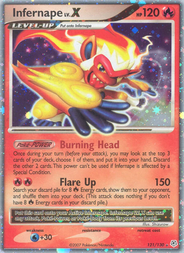 Infernape LV.X Pokemon card