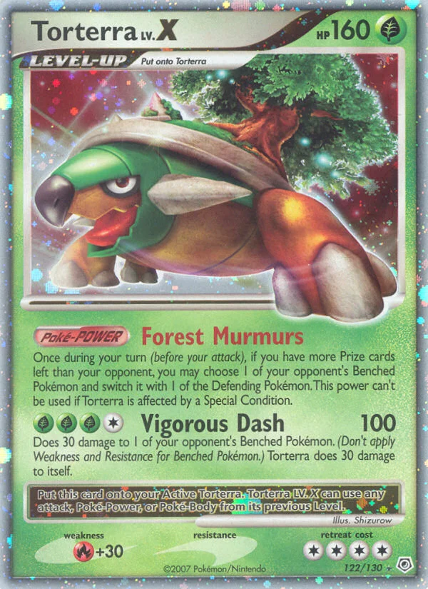 Torterra LV.X Pokemon card