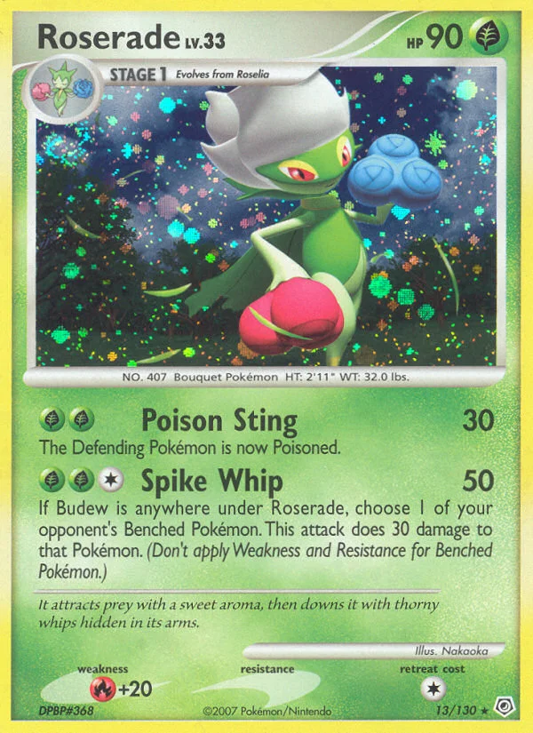 Roserade Pokemon card