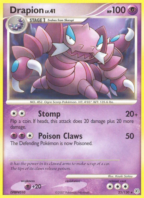 Drapion Pokemon card